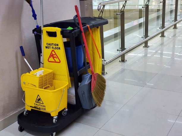 janitorial services cart